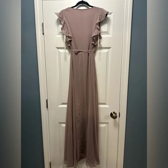 Baltic Born Mauve/Dusty Lilac Wrap Dress - Picture 3 of 4